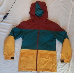 Aperture Waterproof Snowboard Ski Jacket Womens Small Hooded Colorblock